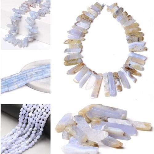 Natural Lace Agat Point Beads Rough Rectangle Brick Stone Wholesale Polished Purple Irregular Shape Bead For DIY Making Jewelry