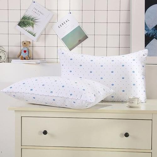 Five-Star Hotel Pillow Core For Student Dormitory And Home Polyester Fabric High Quality Comfortable Pillows With Crown Pattern