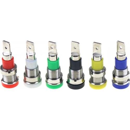 2pcs 4MM banana plugs Banana Jack Socket /dia 4 panel binding post Terminal / Banana plug hole