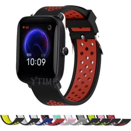 Silicone Strap for Xiaomi Huami Amazfit Bip BIT Lite Youth 1S Smart Watch Wrist Bracelet for Amazfit Bip U Pro Watchband Strap
