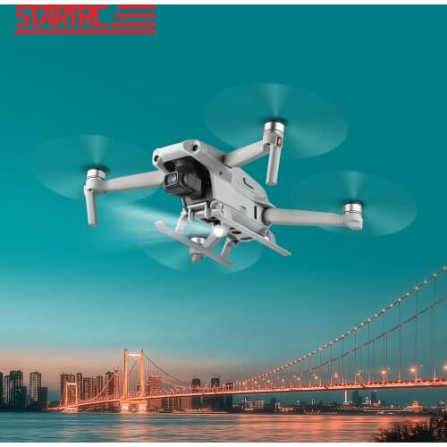 STARTRC DJI Air 2 LED Light Landing Gear Auxiliary Bottom Lights Guide Column Foldable Skid for Mavic Air 2 Drone Accessories