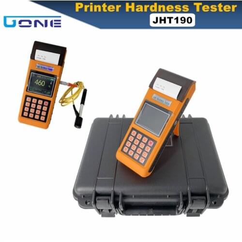 JHT190 Hardness Tester with Printer Portbale leeb digital color screen metal hardness testing measuring HRC HL HRA HRB HB HV HS