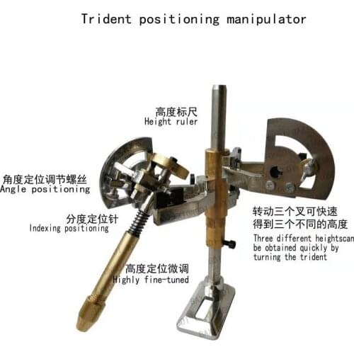 Trident Positioner Manipulator Lapidary Machine Gem Faceting Machine Lapidaire Stone Angle Milling Polishing Machine