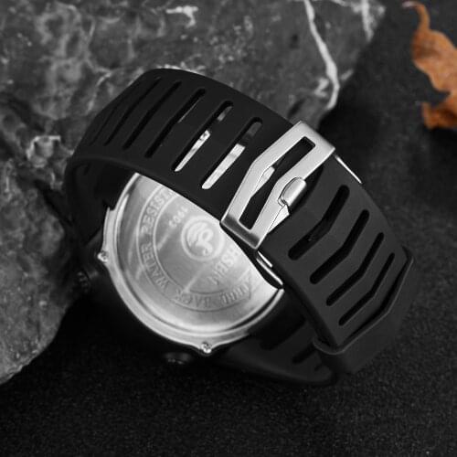 OHSEN 1903 High Quality Rubber Watch Band Silicone strap with pin buckle black white red blue green