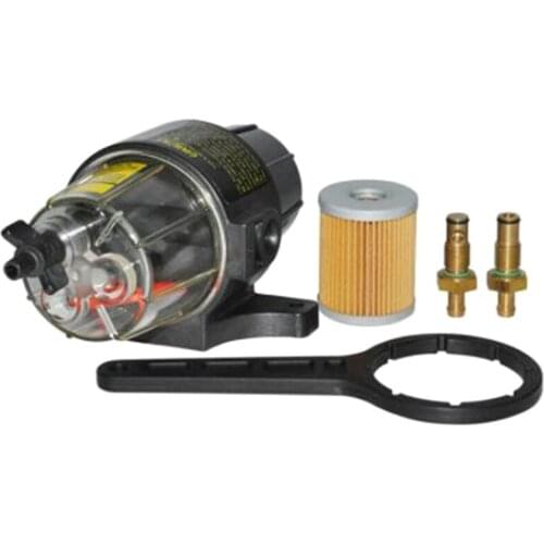 Yacht Engine UF-10K Fuel Filter Assembly-Transparent Bowl for All Outboard Engine Fuel Tanks