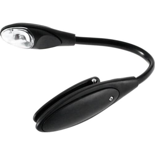 Mini Flexible Clip-On Bright Book Light Laptop LED Travel Book Reading Light Lamp Portable Adjustable Student Dormitory Light