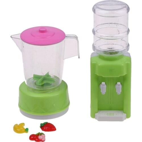 1 Set Plastic Mini Water Dispenser Juicer DIY Toy Dollhouse Home Kitchen Furniture Toys For Dolls Accessories