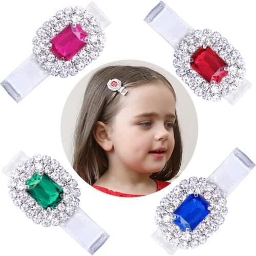 1 Pieces Lytwtws Baby Girl Hair Accessory Newborn Clip Headwear Princess Cute Gift Lovely Children Rhinestone Crystal Hairpin