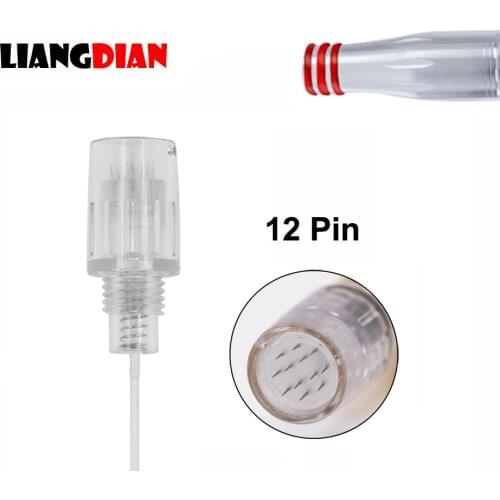 100PCS/lot 8mm Screw Silicone Nano Micro 12 Pin Needles Cartridges For Permanent Microblading Microneedle Makeup Derma Pen