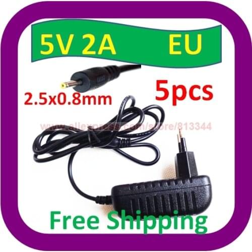 5 pcs Free Shipping 2A AC EU Plug Wall Power Charger ADAPTER for Kids Tablet Nabi 2 II NABI2-NV7A NABI2-NVA