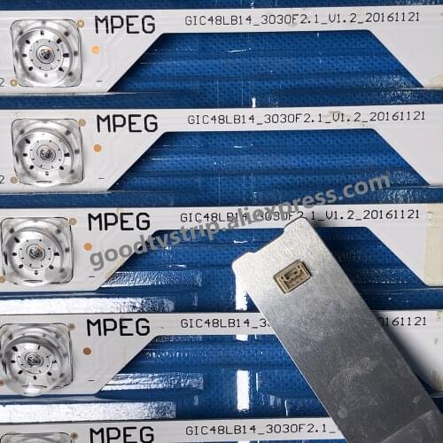 8pcs 4lamps For TCL L48P1S-CF L48P1-CUD B48A858U LED Backlight strip 4C-LB4804-ZM1 4C-LB4804-ZM01J GIC48LB14-3030F2.1e