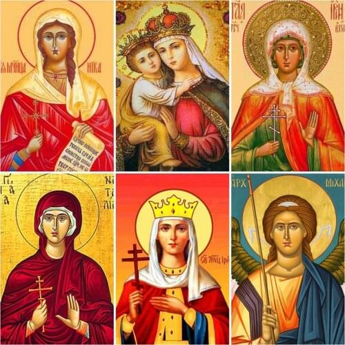 Evershine Diamond Painting With Square Stones Religion Diamond Mosaic Full Display Icons Rhinestones Pictures Diamond Mosaic