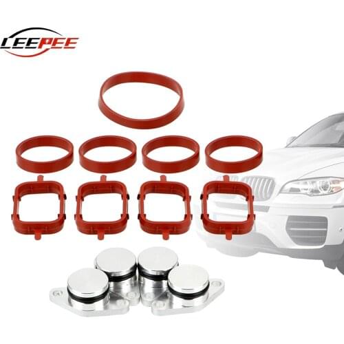 LEEPEE 22mm Aluminum Swirl Flap For BMW Blanks Repair Replacement Bungs Blanking Plates Seal Auto Accessories