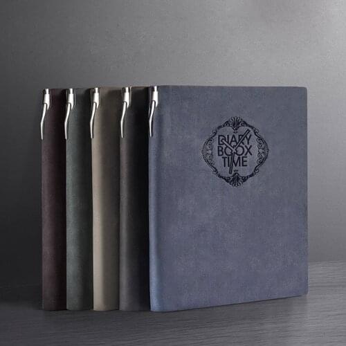 A5 Simple Leather Cover Vintage Notepad Note book Diary Daily Memos Planner Agenda Note book Pu Leather Sketchbook