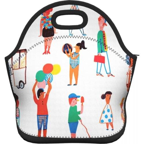 Brazil Illustration Arts Lunch Bags for Children School Adult Work Cooler Bags Picnic Hiking Food Storage Pouch