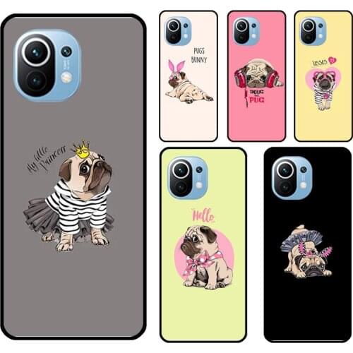 Pug French Bulldog For POCO X3 Pro M3 F2 F3 Case For Xiaomi Mi 10T Pro Note 10 Lite Mi 11 Ultra Cover Shell