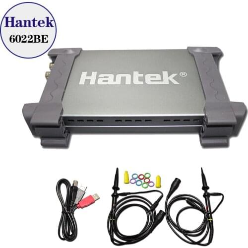 5pcs/lot Hantek 6022BE PC-Based USB Digital Storag Oscilloscope 2Channels 20MHz 48MSa/s with original box Free DHL