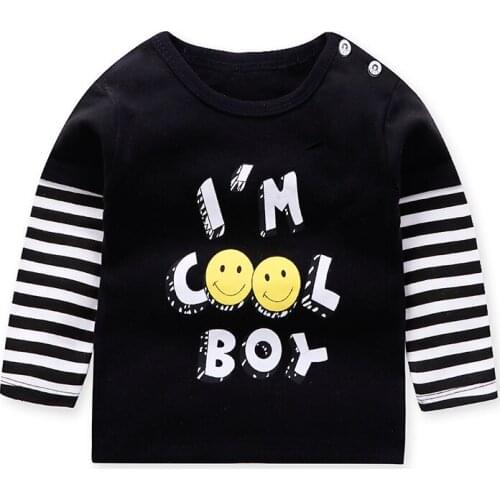 Childrens Clothing Winter 2020 New Products for Boys and Girls Childrens Solid Color Multicolor Cotton T-shirt Girls Tops
