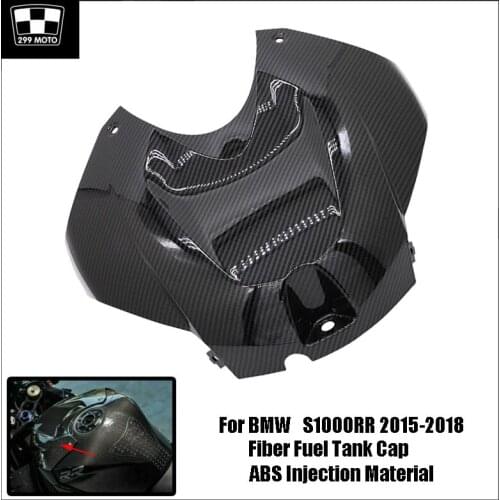 For BMW S1000RR S 1000RR 2015-2018 Motorcycle ABS Injection Material Model Carbon Fiber Fuel Tank Cap Fuel Tank Protection Cover
