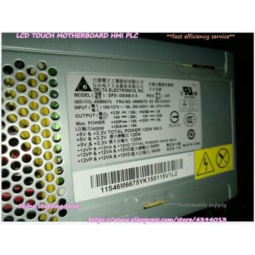 For X3200 M3 Server Power Supply DPS-400AB-9 A 46M6678 46M6675