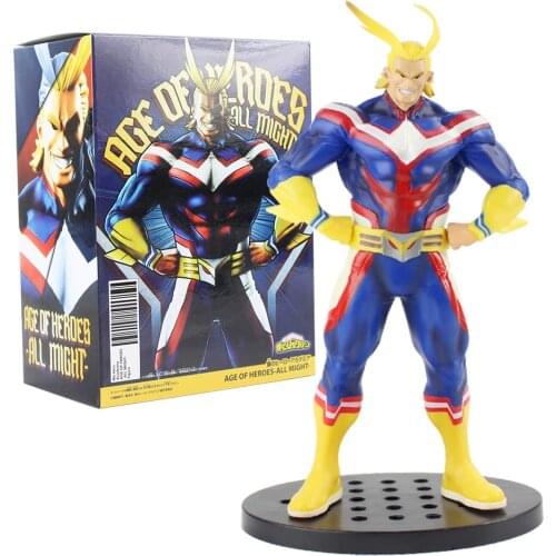 20cm My Hero Academia Action Figure All Might Age of Heroes Deku Anime Model Toys