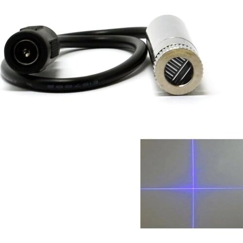 Focusable Violet/Blue 50mw 405nm Laser Cross Module w/ AC Adapter