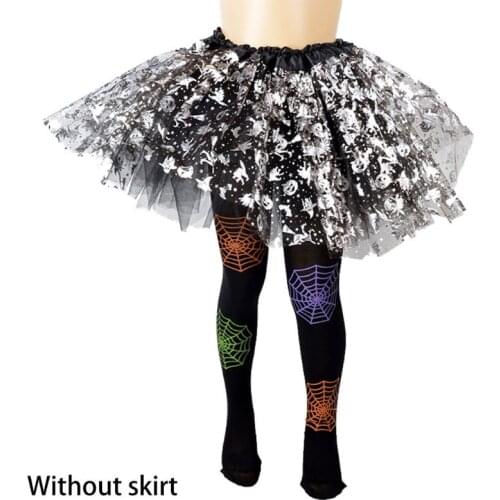 Tights Girls Halloween Tights Stockings Cartoon Spiderweb Skeleton Striped Pantyhose New