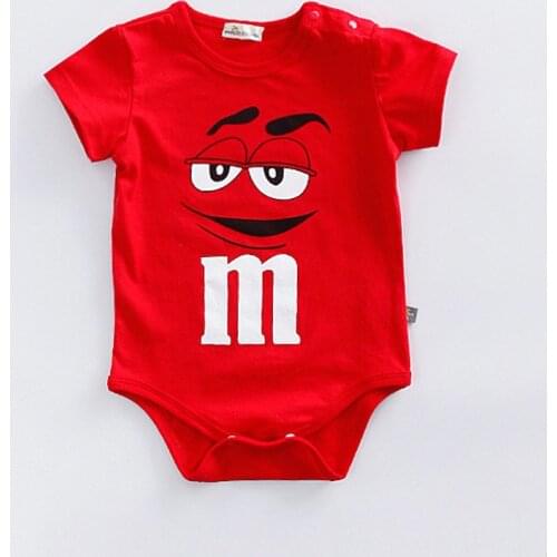 Summer Short Sleeve Bodysuit Newborn Baby Boy Jumpsuit Cotton Funny Clothing Body Baby Girl Costume Short Climbing Suit