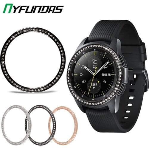 Glitter Metal Bezel Ring Styling for Samsung Galaxy Watch Gear S3 Frontier Classic S2 46mm 42mm 46 42 MM Sport Cover Accessories