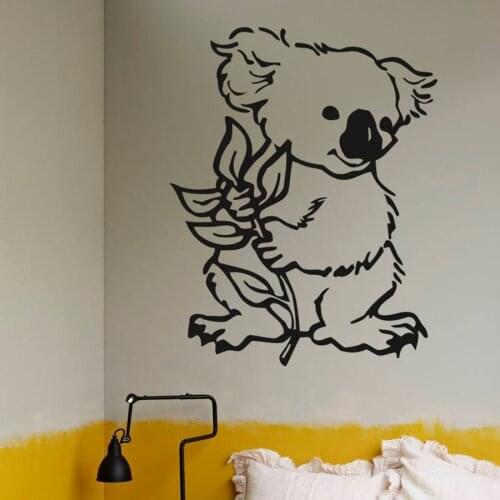 Cute Sloth Wall Decal African Wild Animals Home Interior Design Art Office Murals Nursery Decoration Vinyl Wall Stickers S347