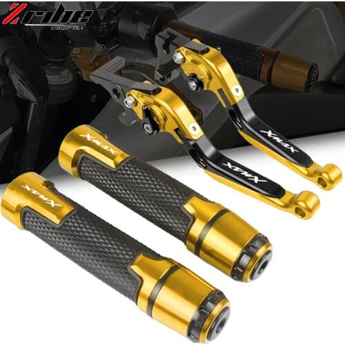 Motorcycle Adjustable Folding Extendable Brake Clutch Levers Handlebar Hand Grips For YAMAHA XMAX 125/200/250/300/400 2014-2019