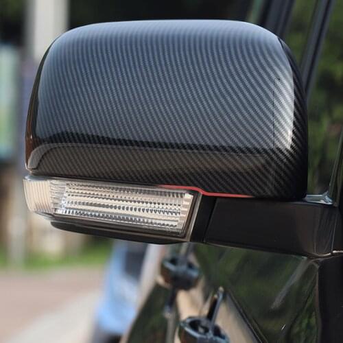 Car Rear View Side Mirror Cover Trim Caps For Mitsubishi Pajero V97V93V87V73 Car Styling Accesorios Para Auto