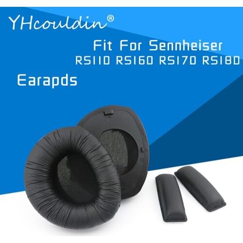 YHcouldin Earpads for Sennheiser RS110 RS160 RS170 RS180 Headphones Earpad Cushions Covers Velvet Ear Pad Replacement