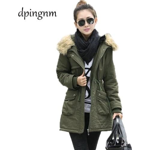 2018 New Parkas Female Women Winter Coat Thickening Cotton Winter Jacket Womens Outwear Parkas for Women Winter