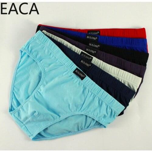 New arrival Solid Briefs Factory Direct Sale 4pcs/Lot Mens Brief Cotton Mens Bikini Underwear Pant For Men Sexy Underwear