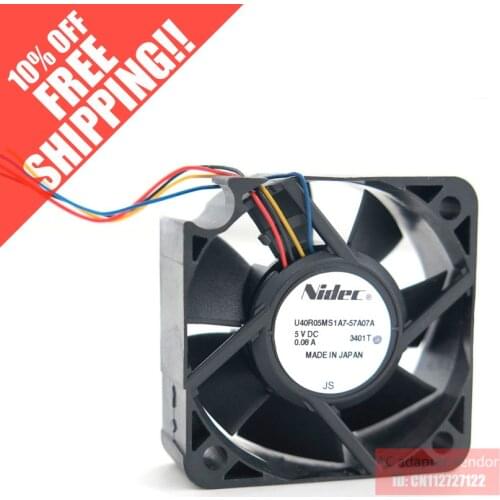 NEW NIDEC 4015 5V 0.08A U40R05MS1A7 4CM cooling fan