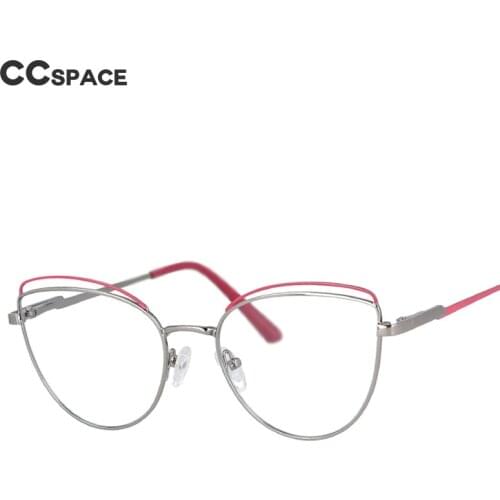 51092 Cat Eye Anti Blue Light Optical Glasses Metal Frames Women Fashion Trend Computer Glasses