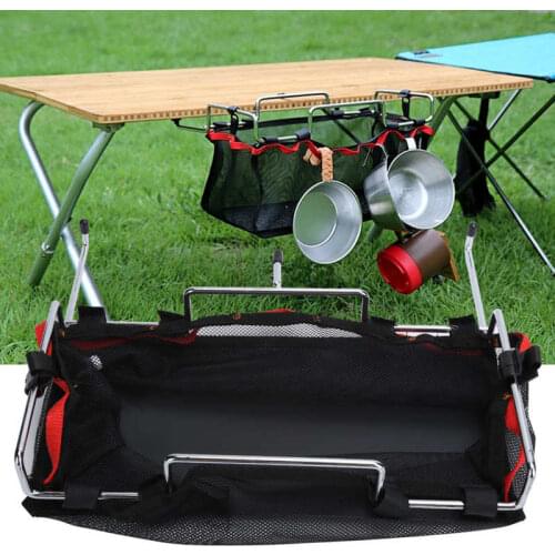 Kitchen Tool Storage Net Rack Camping Storage Net Bag Table Hanging Holder Outdoor Barbecue Tool Bag Organizer Cooking Tools new