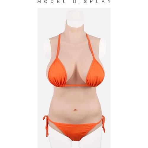 Liifun Silicone Bodysuits Fake Boobs Artificial Breast Forms Penetrable Pussy With Vagina Tube For Crossdresser Drag Queen