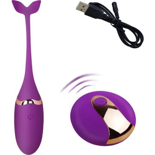 USB Rechargeable Wireless Remote Control Women Silicone Whale Jump Egg G-Spot Stimulator Vibrating Panties Sex Toys for Couple