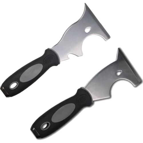 Paint Putty Scraper 7in1 Tool Spackle Knife Caulk Removal Tool Painters Tool Paint Can Opener Paint Remover for Wood Wallpaper