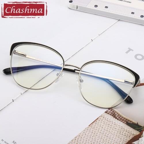 Cat Eye Glasses Oval Women Spring Hinge Frames Myopia Glasses Frame Light Eyeglasses for Teens Progressive Lenses Spectacles
