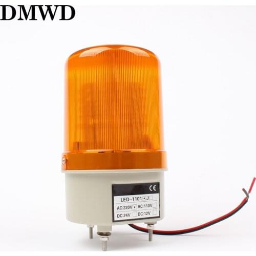 AC 220V Red Yellow Green Blue LED Rotating Beacon Warning Light Lamp Spiral Fixed Warning Light Beacon for Industrial LTE-1101