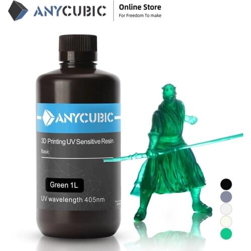 ANYCUBIC 3D Printer Resin Universal 405nm Quick Curing SLA UV Curing Resin for LCD 3D Printing Like Photon S/Photon Mono X