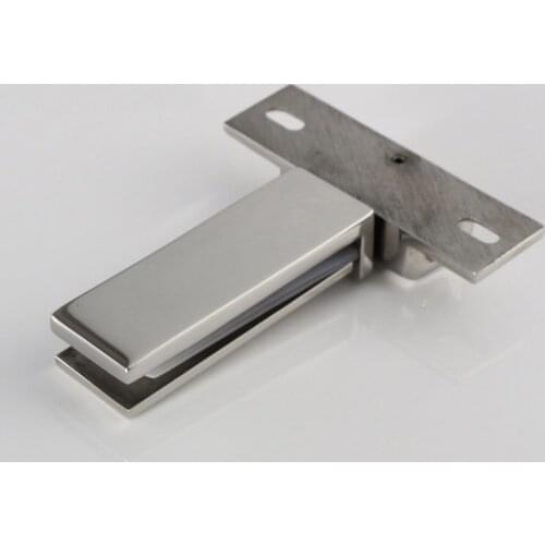 High Quality 304 Stainless Steel Frameless Shower Glass Door Pivot Hinges Glass Clamps Holder Brackets Install Up and Down