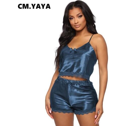 2020 Summer Women Two Pieces Sets Tracksuits Lace Strap Sleep Tee Tops Shorts Leggings Suit Sporty Fitness 2 pcs Outfit GL3774