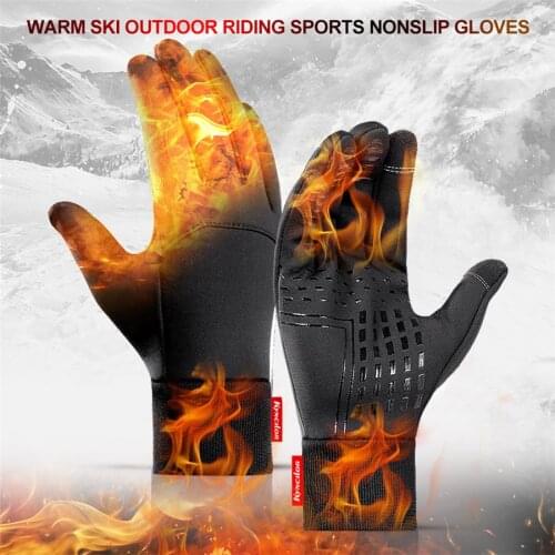 Winter outdoor sports ski riding gloves Touch-type warm and windproof waterproof non-slip breathable Motorcycle scooter WBD