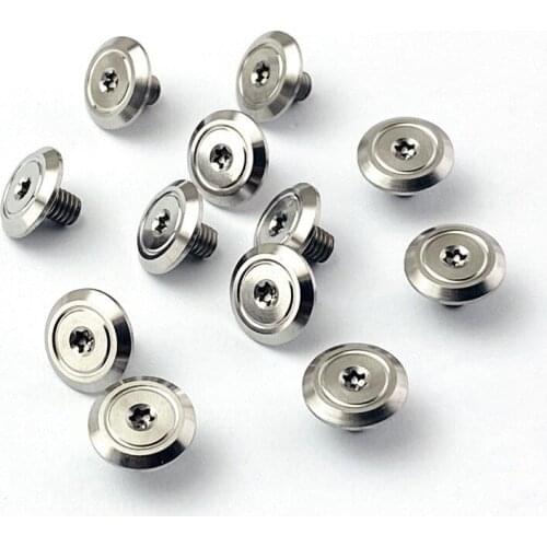 1PCS IWOWN Shank Spindle Screw DIY Titanium Alloy Knife Accessories Screw T8 Torx Flat Head Screws