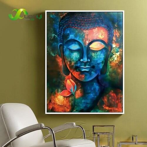 Abstract Buddha Wall Print Art Canvas Painting Artwork Poster Painting Wall Zen Budda Buda Wall Picture For Living Room Unframed