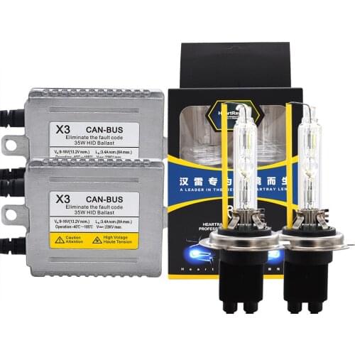 AC 35W Canbus HID Xenon Kit DLT X3 35W Canbus Ballast HeartRay H1 H7 4500K 5500K 6500K HID Bulb H11 9005 D2H Car Headlight Kit